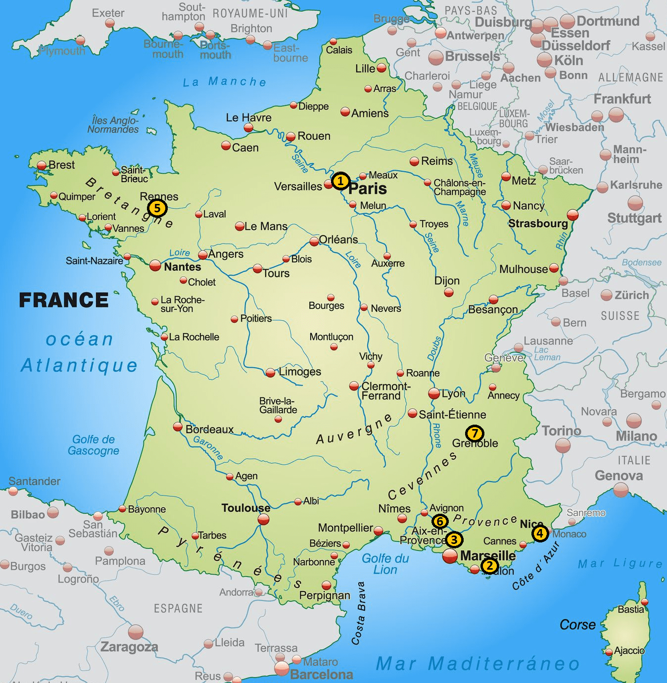 carte france - site internet